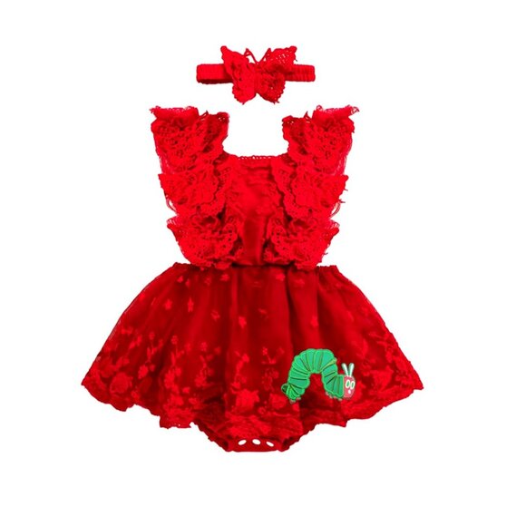 The Very Hungry Caterpillar Dress Birthday clothes outfit Caterpillar romper